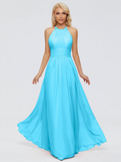 Arya Halter Chiffon Bridesmaid Dresses