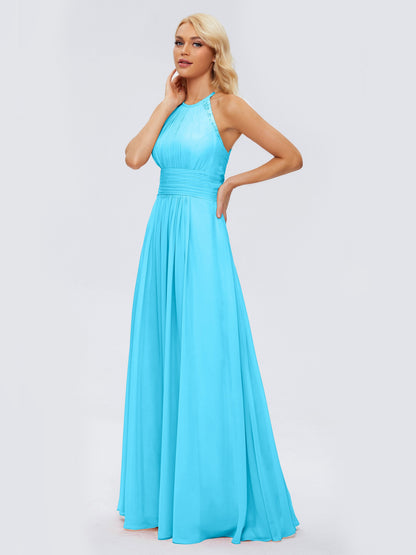 Arya Halter Chiffon Bridesmaid Dresses