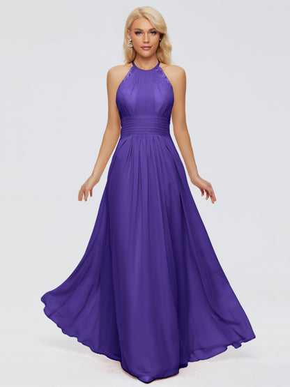 Arya Halter Chiffon Bridesmaid Dresses