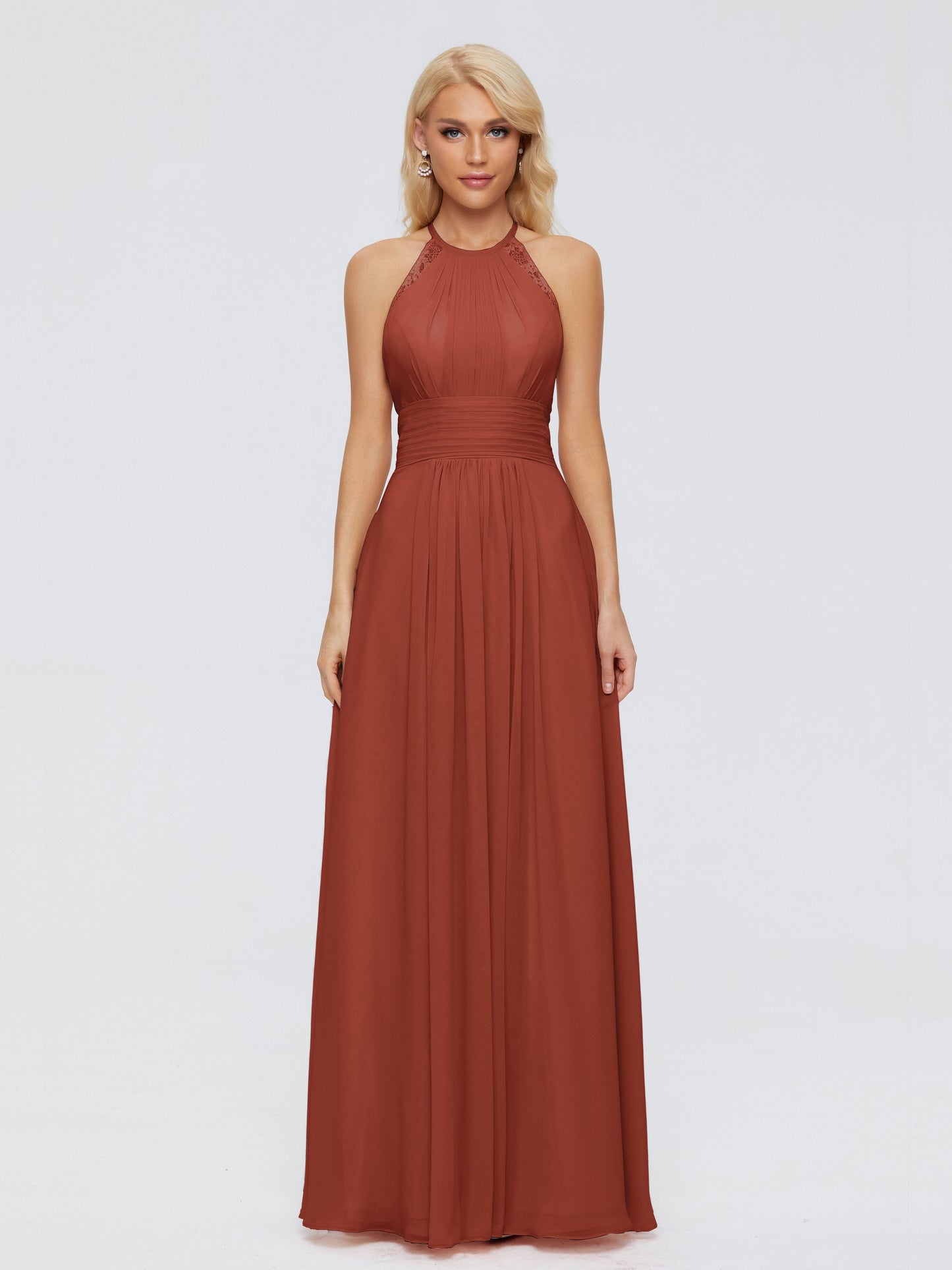 Arya Halter Chiffon Bridesmaid Dresses