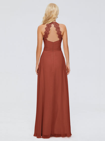 Arya Halter Chiffon Bridesmaid Dresses