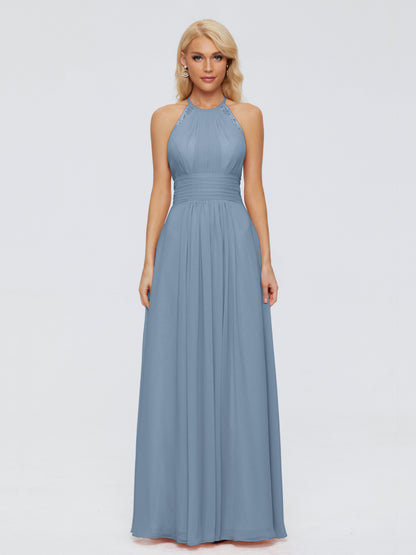 Arya Halter Chiffon Bridesmaid Dresses