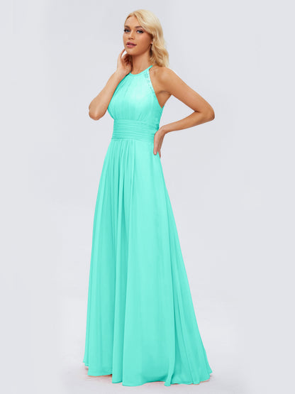 Arya Halter Chiffon Bridesmaid Dresses