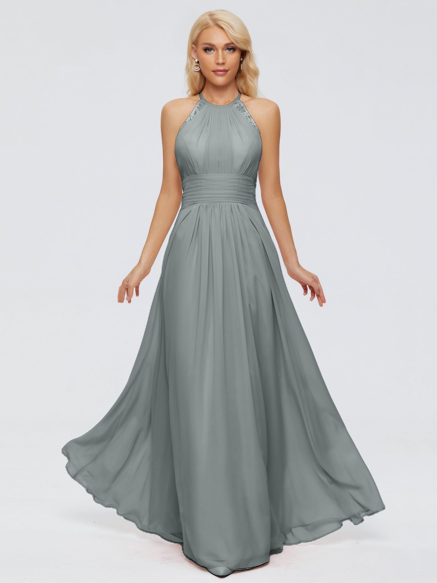 Arya Halter Chiffon Bridesmaid Dresses