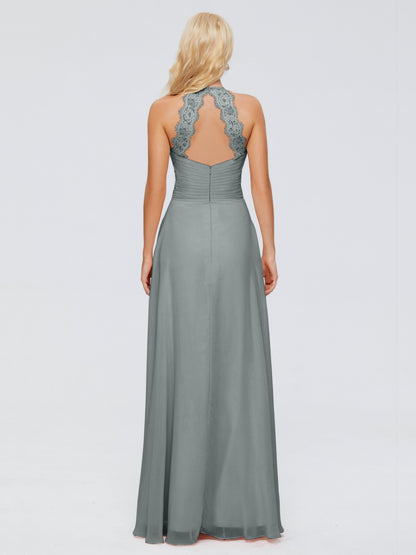 Arya Halter Chiffon Bridesmaid Dresses