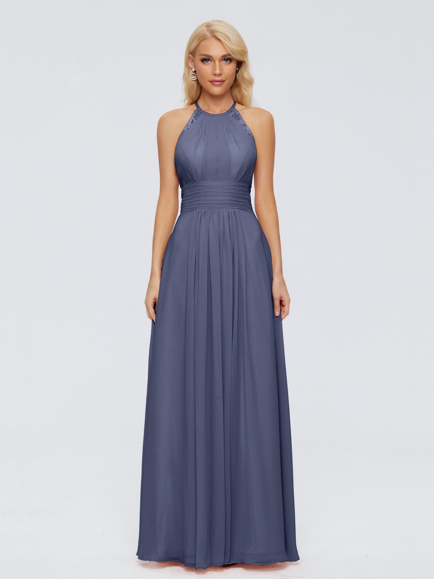Arya Halter Chiffon Bridesmaid Dresses