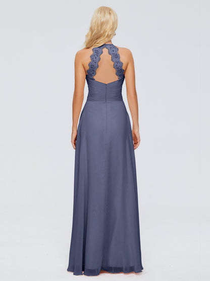 Arya Halter Chiffon Bridesmaid Dresses