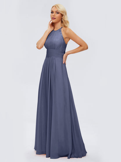 Arya Halter Chiffon Bridesmaid Dresses