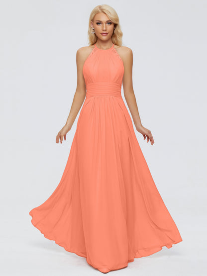 Arya Halter Chiffon Bridesmaid Dresses