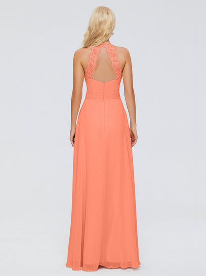 Arya Halter Chiffon Bridesmaid Dresses