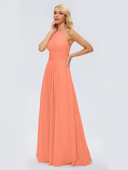 Arya Halter Chiffon Bridesmaid Dresses