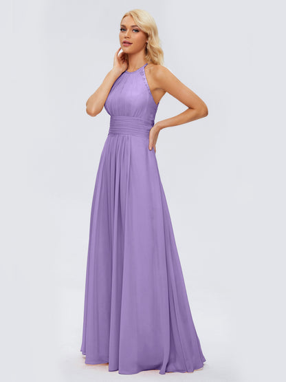 Arya Halter Chiffon Bridesmaid Dresses