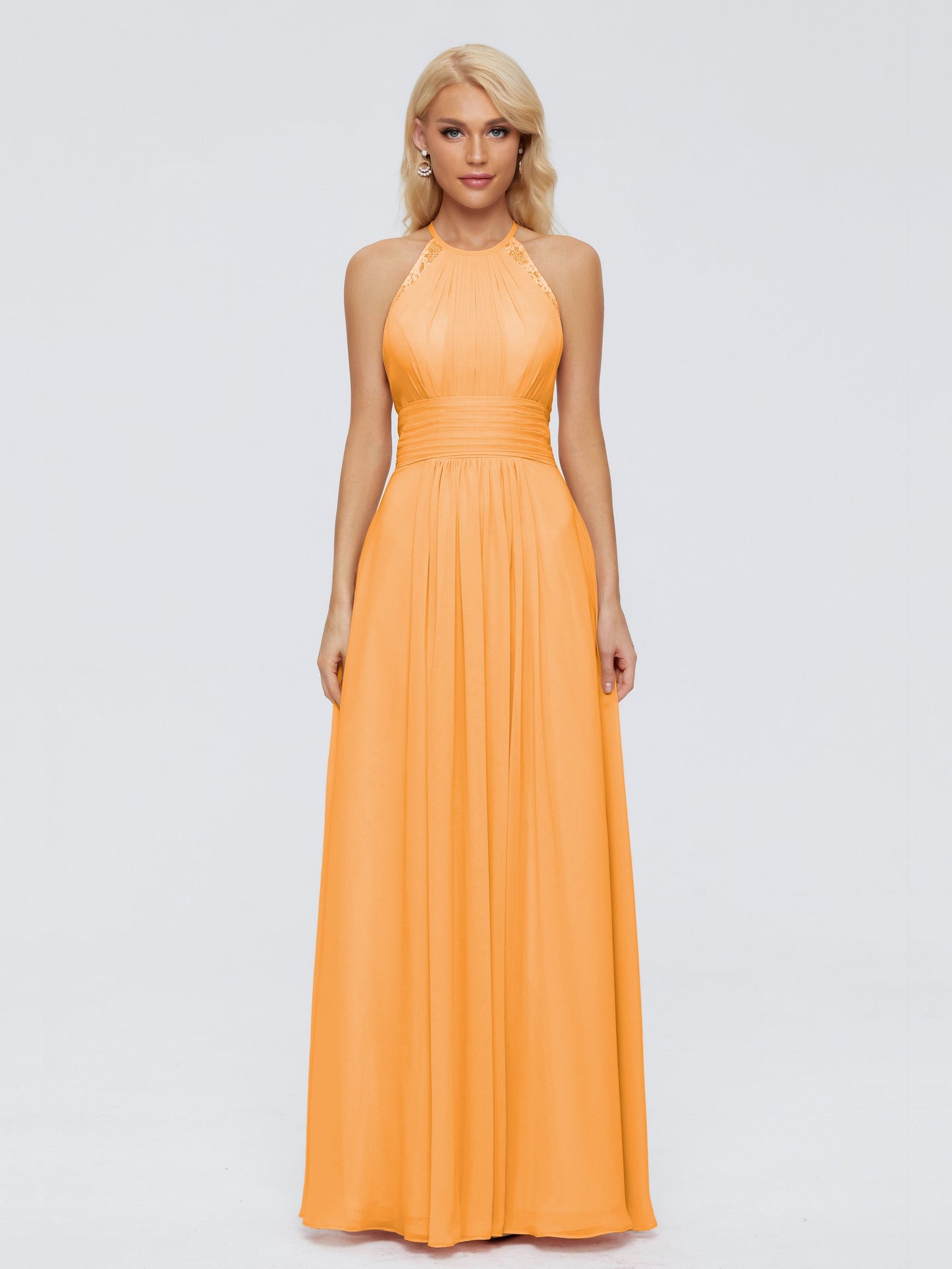 Arya Halter Chiffon Bridesmaid Dresses
