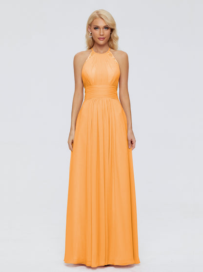 Arya Halter Chiffon Bridesmaid Dresses