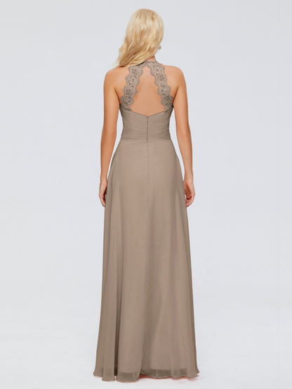 Arya Halter Chiffon Bridesmaid Dresses
