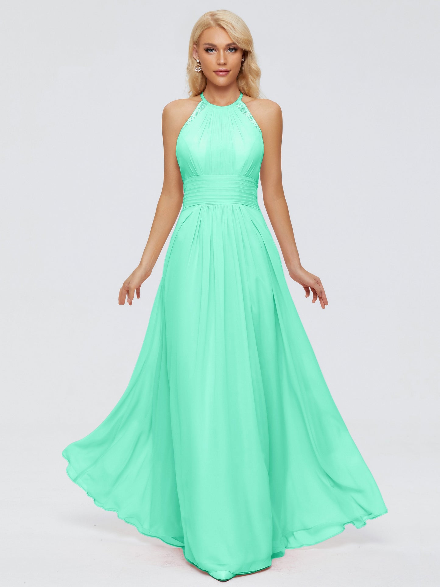 Arya Halter Chiffon Bridesmaid Dresses