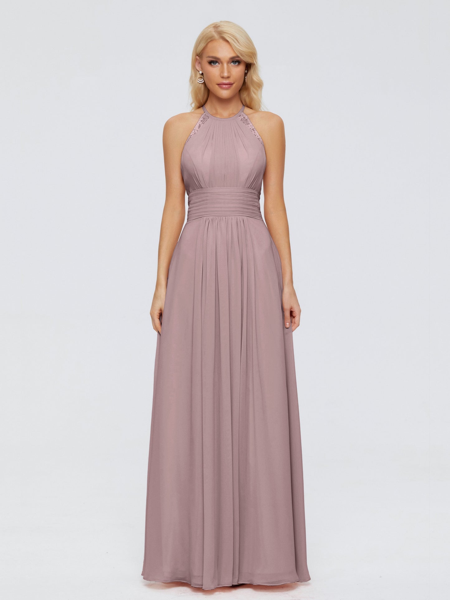 Arya Halter Chiffon Bridesmaid Dresses