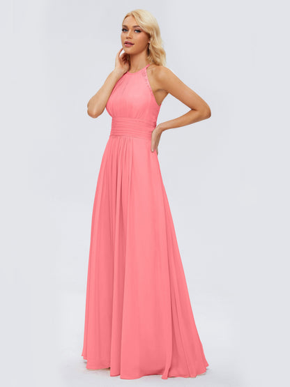 Arya Halter Chiffon Bridesmaid Dresses