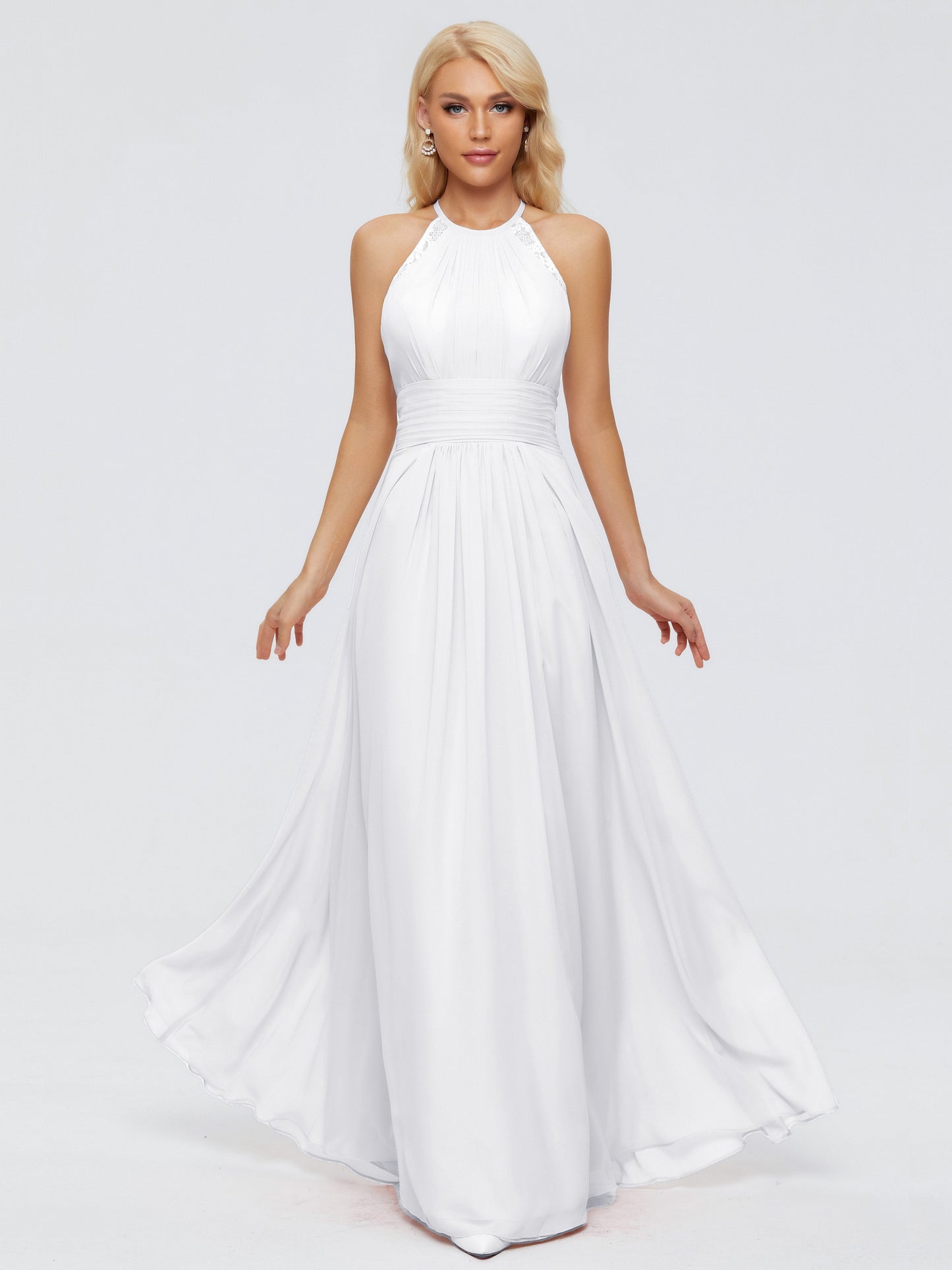 Arya Halter Chiffon Bridesmaid Dresses