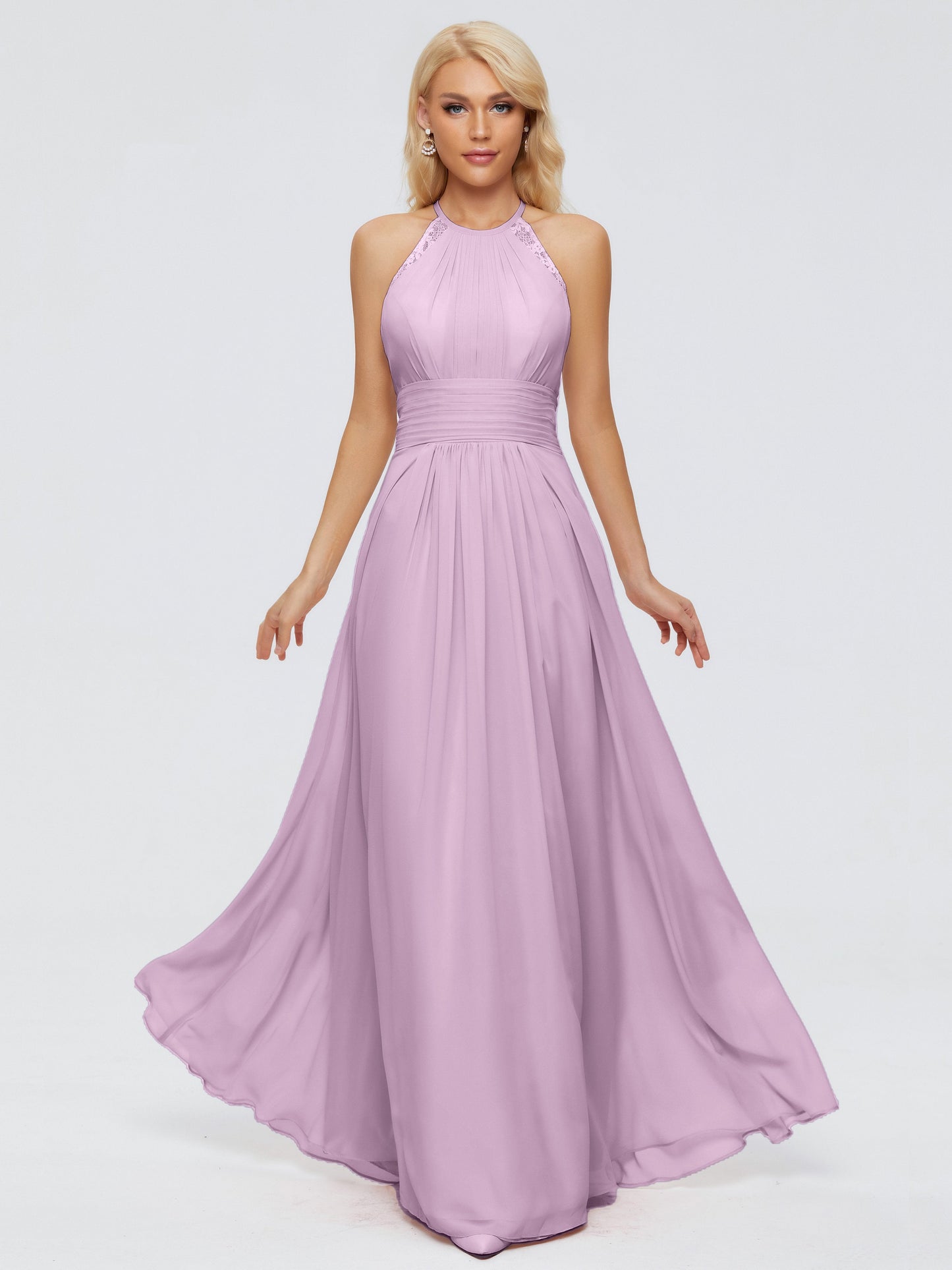 Arya Halter Chiffon Bridesmaid Dresses
