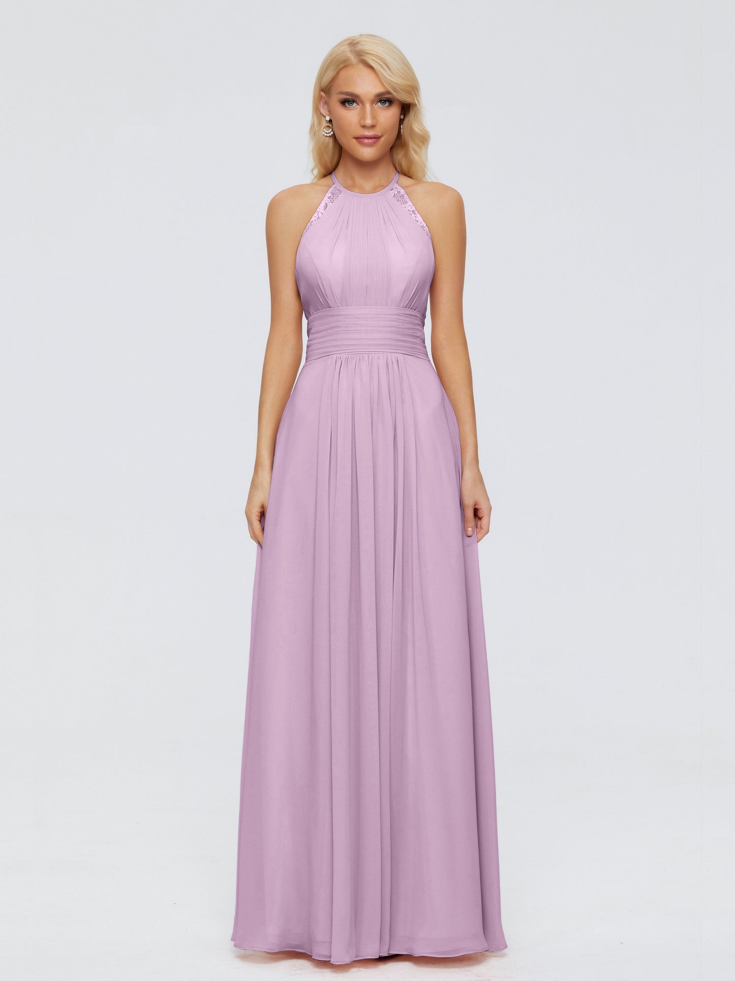 Arya Halter Chiffon Bridesmaid Dresses