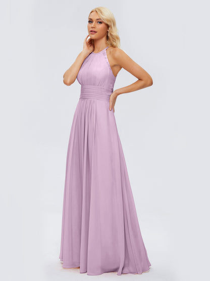 Arya Halter Chiffon Bridesmaid Dresses