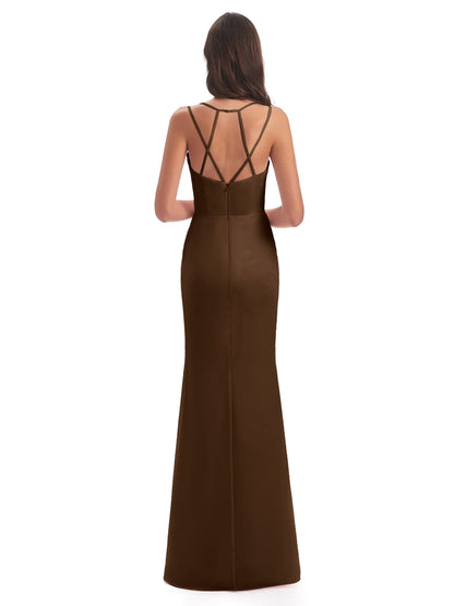 Aryanna Hourglass Spaghetti Straps Chiffon Bridesmaid Dresses