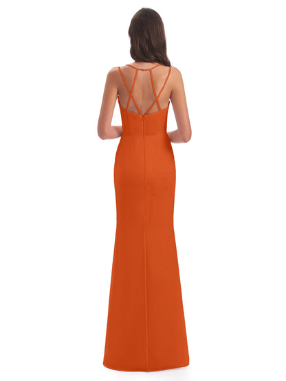 Aryanna Hourglass Spaghetti Straps Chiffon Bridesmaid Dresses