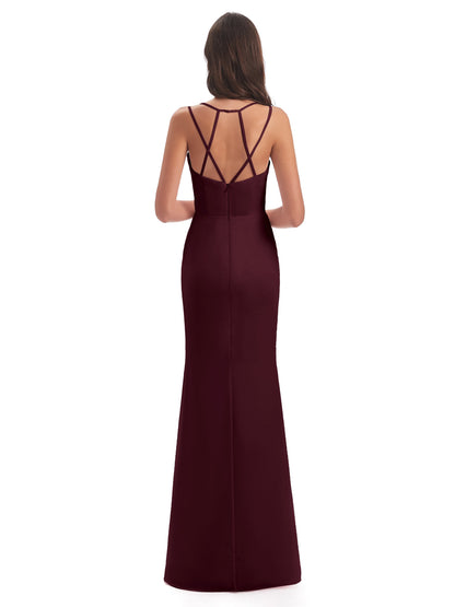 Aryanna Hourglass Spaghetti Straps Chiffon Bridesmaid Dresses