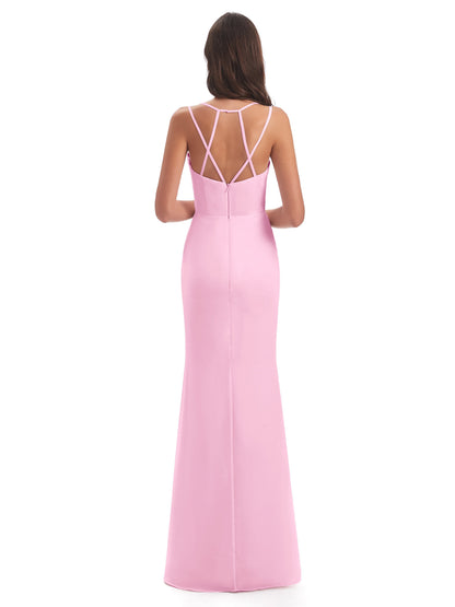 Aryanna Hourglass Spaghetti Straps Chiffon Bridesmaid Dresses
