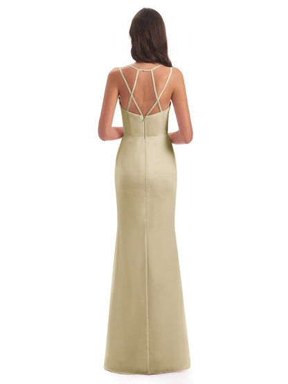 Aryanna Hourglass Spaghetti Straps Chiffon Bridesmaid Dresses