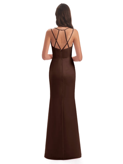 Aryanna Hourglass Spaghetti Straps Chiffon Bridesmaid Dresses