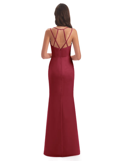 Aryanna Hourglass Spaghetti Straps Chiffon Bridesmaid Dresses