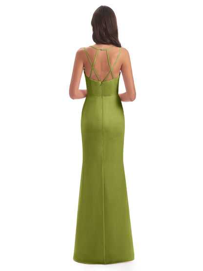 Aryanna Hourglass Spaghetti Straps Chiffon Bridesmaid Dresses