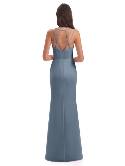 Aryanna Hourglass Spaghetti Straps Chiffon Bridesmaid Dresses