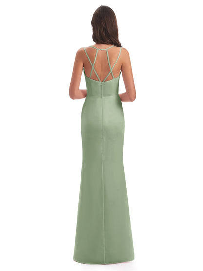 Aryanna Hourglass Spaghetti Straps Chiffon Bridesmaid Dresses