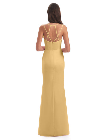 Aryanna Hourglass Spaghetti Straps Chiffon Bridesmaid Dresses