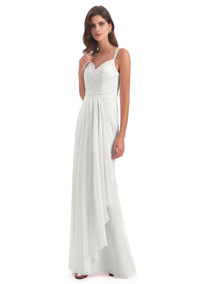 Aryanna Hourglass Spaghetti Straps Chiffon Bridesmaid Dresses