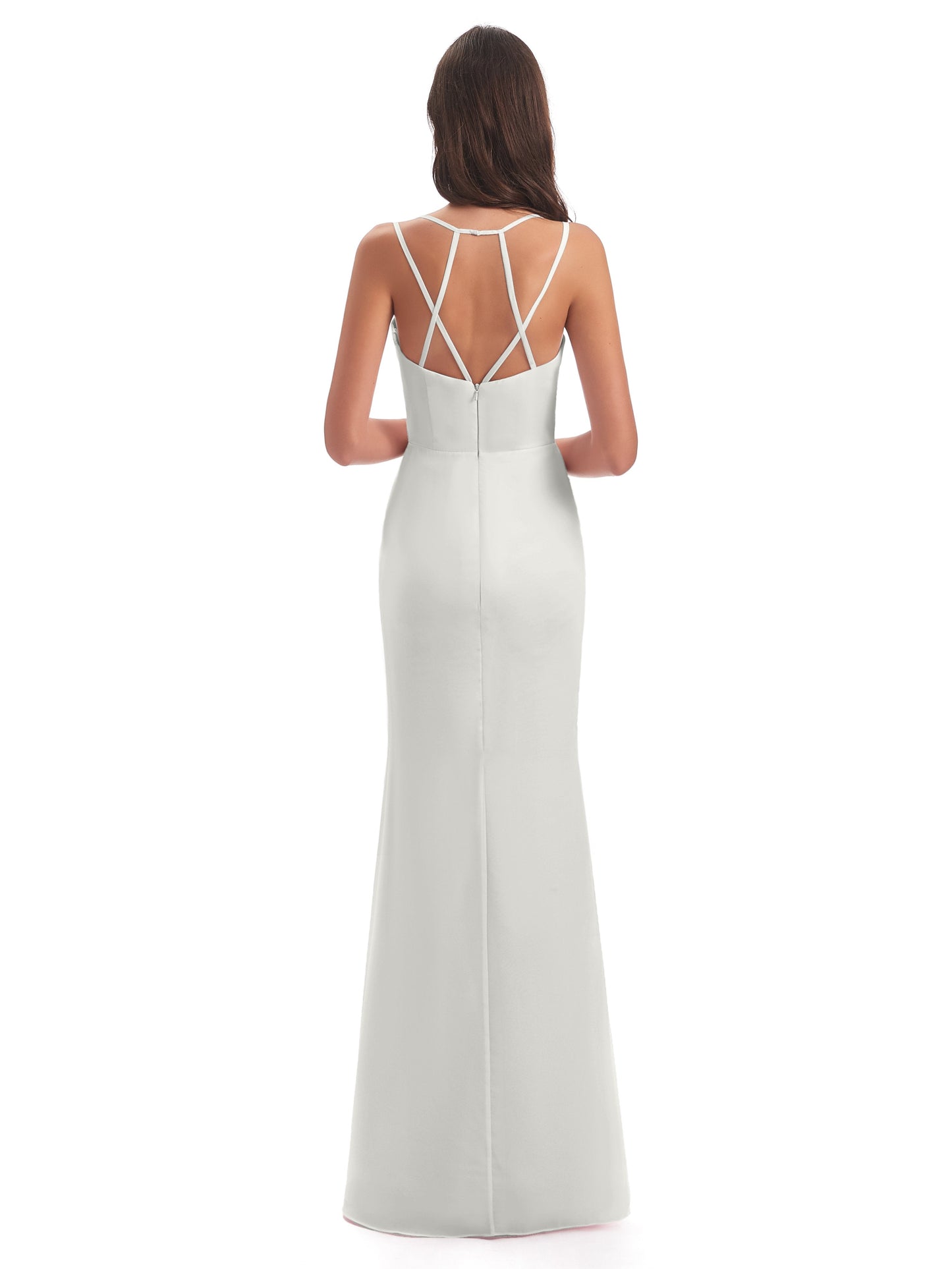 Aryanna Hourglass Spaghetti Straps Chiffon Bridesmaid Dresses