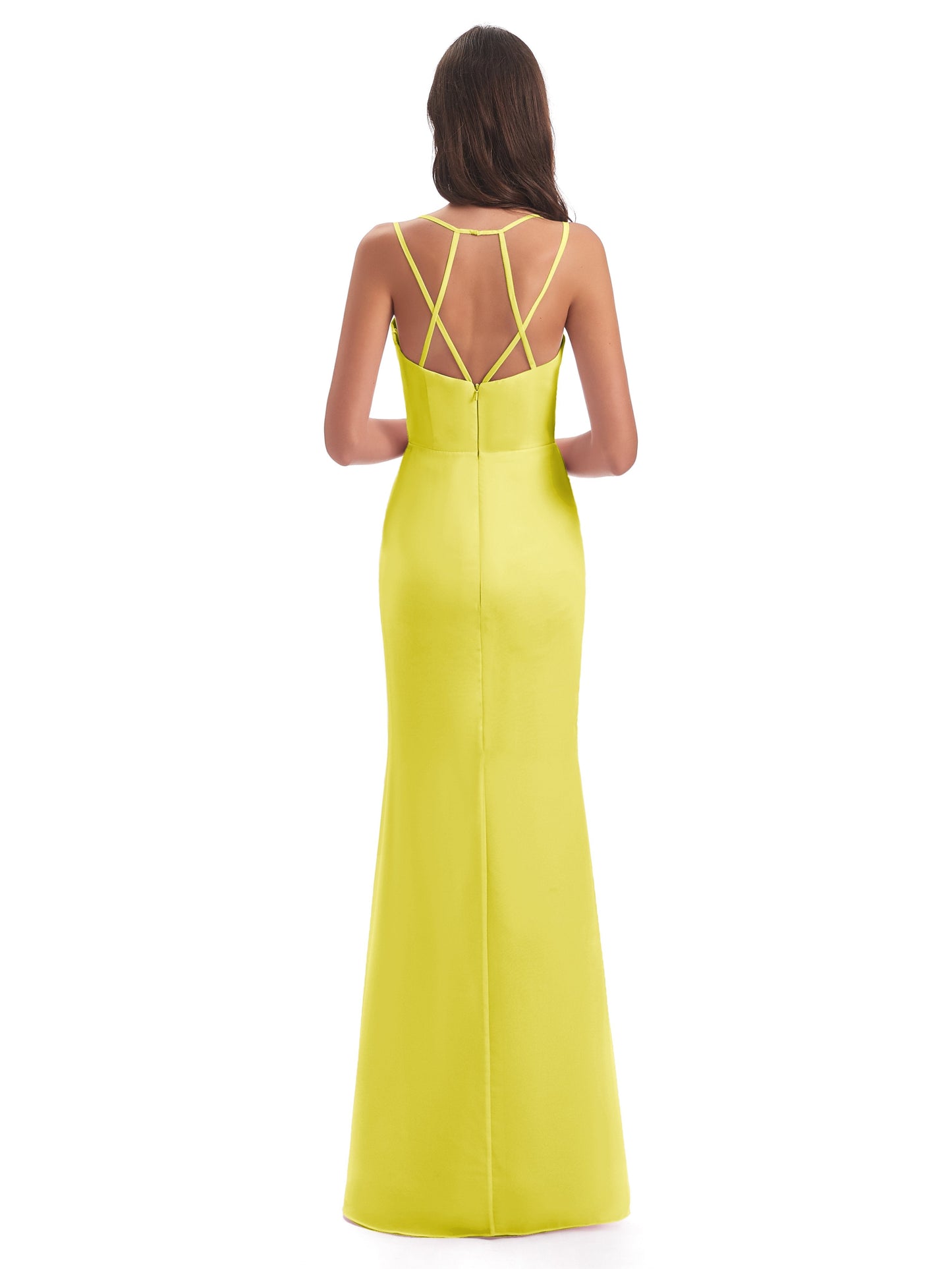Aryanna Hourglass Spaghetti Straps Chiffon Bridesmaid Dresses