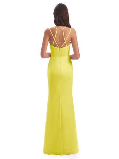 Aryanna Hourglass Spaghetti Straps Chiffon Bridesmaid Dresses
