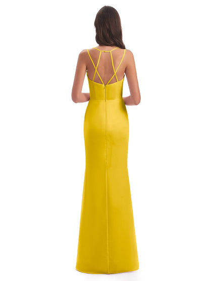 Aryanna Hourglass Spaghetti Straps Chiffon Bridesmaid Dresses