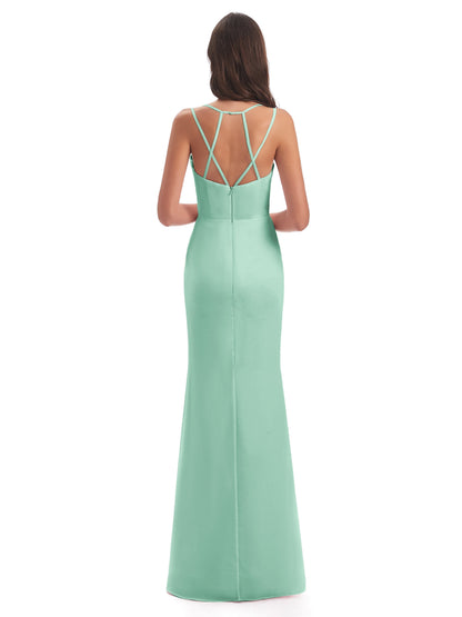 Aryanna Hourglass Spaghetti Straps Chiffon Bridesmaid Dresses