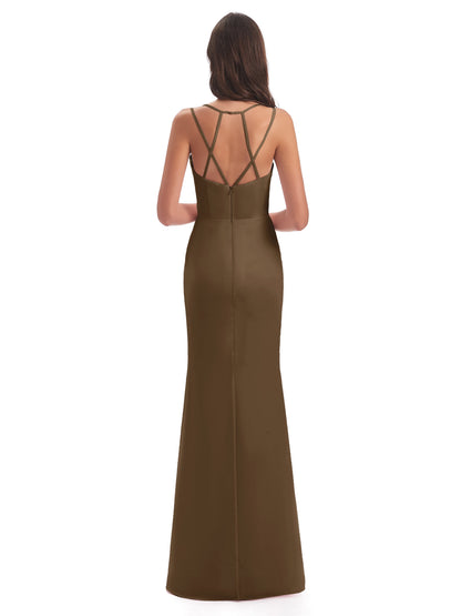 Aryanna Hourglass Spaghetti Straps Chiffon Bridesmaid Dresses