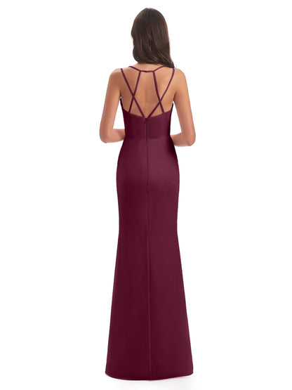 Aryanna Hourglass Spaghetti Straps Chiffon Bridesmaid Dresses