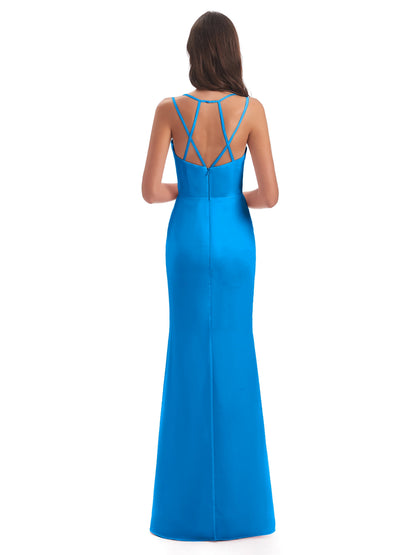 Aryanna Hourglass Spaghetti Straps Chiffon Bridesmaid Dresses