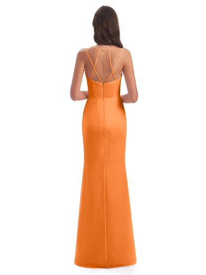 Aryanna Hourglass Spaghetti Straps Chiffon Bridesmaid Dresses