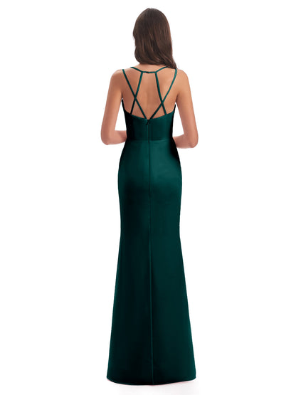 Aryanna Hourglass Spaghetti Straps Chiffon Bridesmaid Dresses