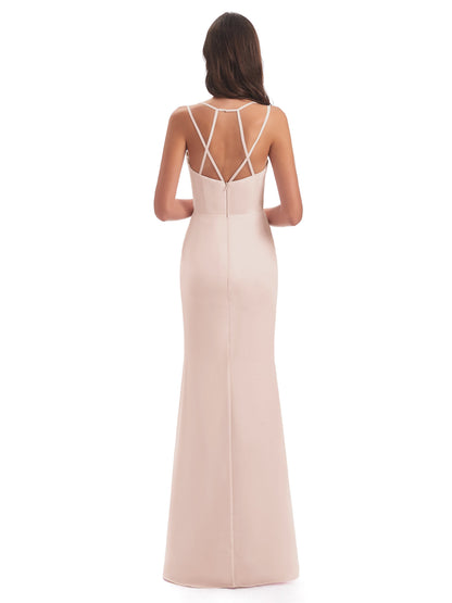 Aryanna Hourglass Spaghetti Straps Chiffon Bridesmaid Dresses