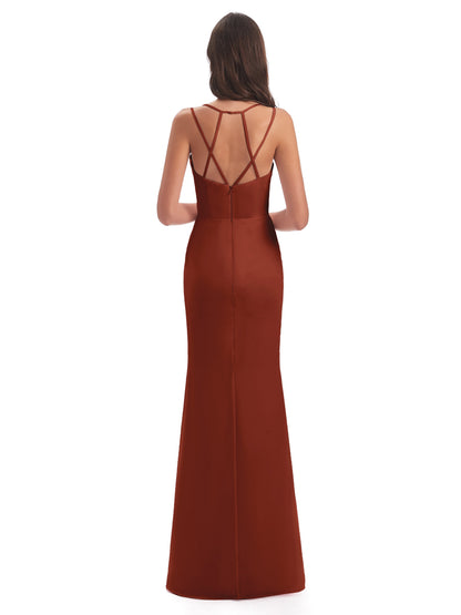 Aryanna Hourglass Spaghetti Straps Chiffon Bridesmaid Dresses